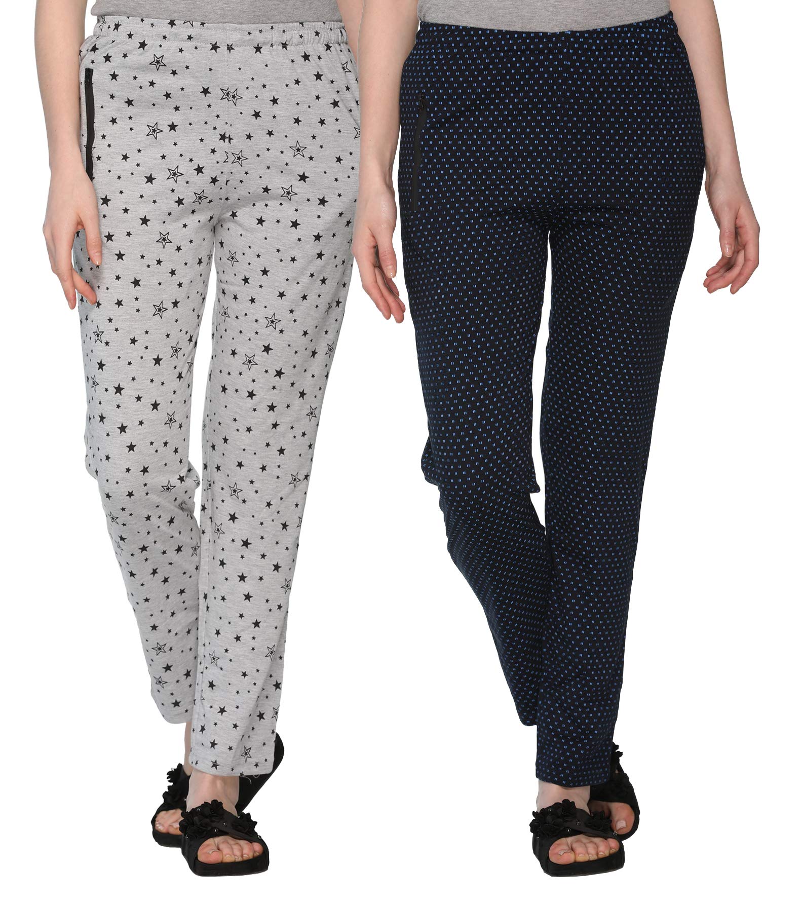 shaun Women's Trackpant (Multicolor_M) Pack Of 2 Fit Type : Regular Fit Size: M-picture-13