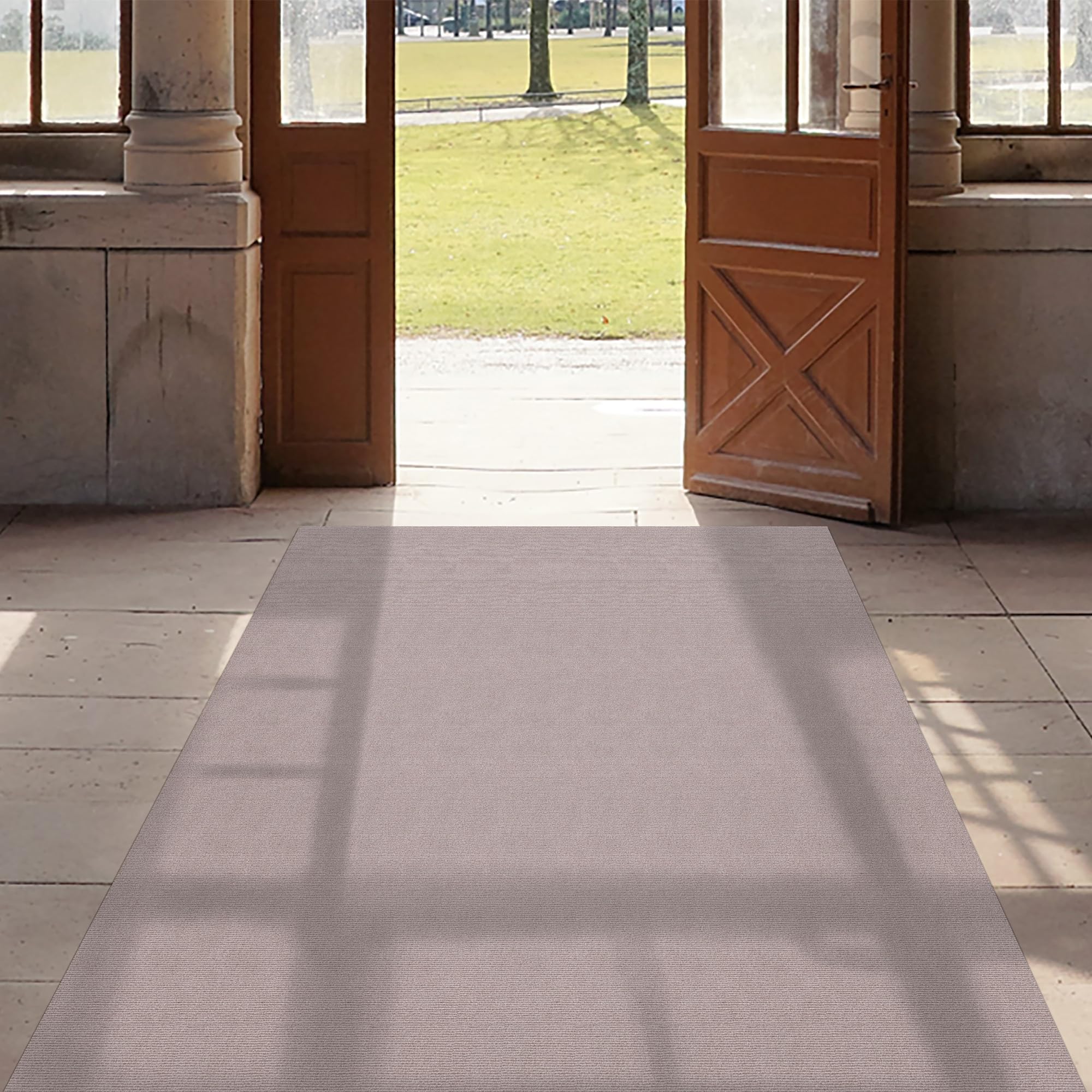 ANRO Tapis de sol autocollant antidérapant 500x100 cm Beige
