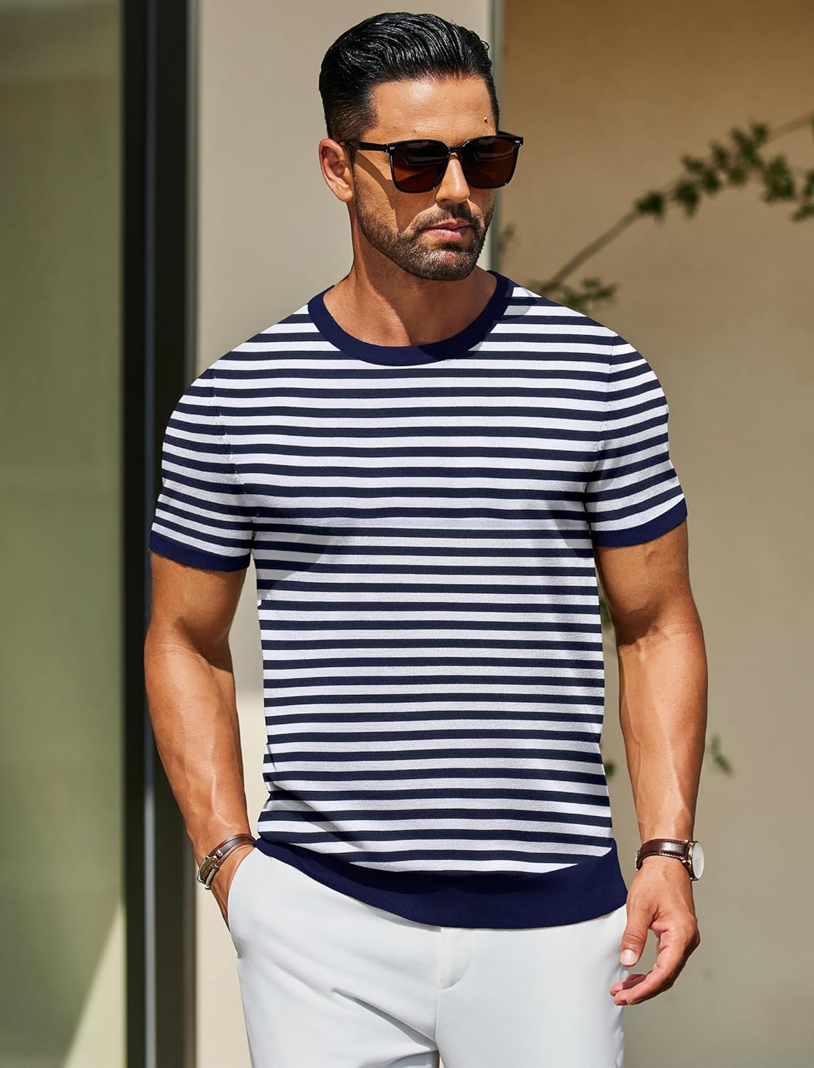 COOFANDY Men's Casual T-Shirts Short Sleeve Crewneck Pullover Classic Knit Tee Shirts - Image 7