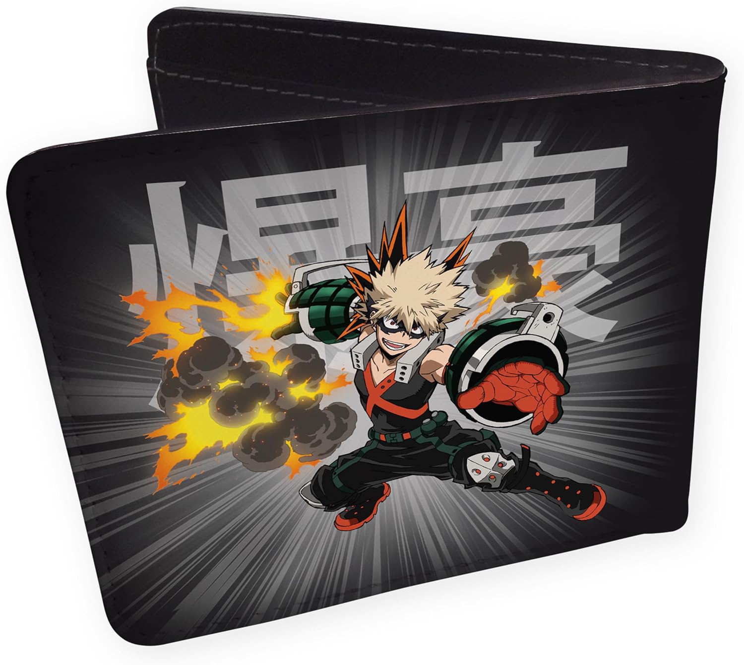 ABYSTYLE My Hero Academia Bi-Fold Multipurpose Wallet Izuku & Bakugo Premium 3.74" x 4.3" Money Credit Card Holders Anime Wallet Manga Merch Accessories Gift