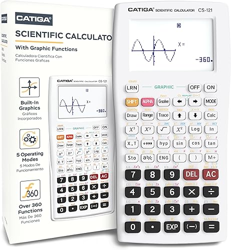 Miniatura 29 de CATIGA Calculadora científica con funciones gráficas, múltiples modos con interfaz intuitiva, perfecta para cursos principiantes y avanzados, 1.1)