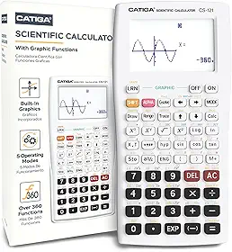 Calculadora gráfica - CATIGA CS121 - Calculadora científica e de engenharia - Sistema programável, Moderno, Branco