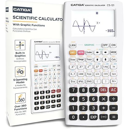 CATIGA Scientific Calculators with Graphic Functions, Graphing Calculators with Multiple Modes, Scientific Calculators for Students, High School or College Courses, Calculadora Cientifica, CS-121