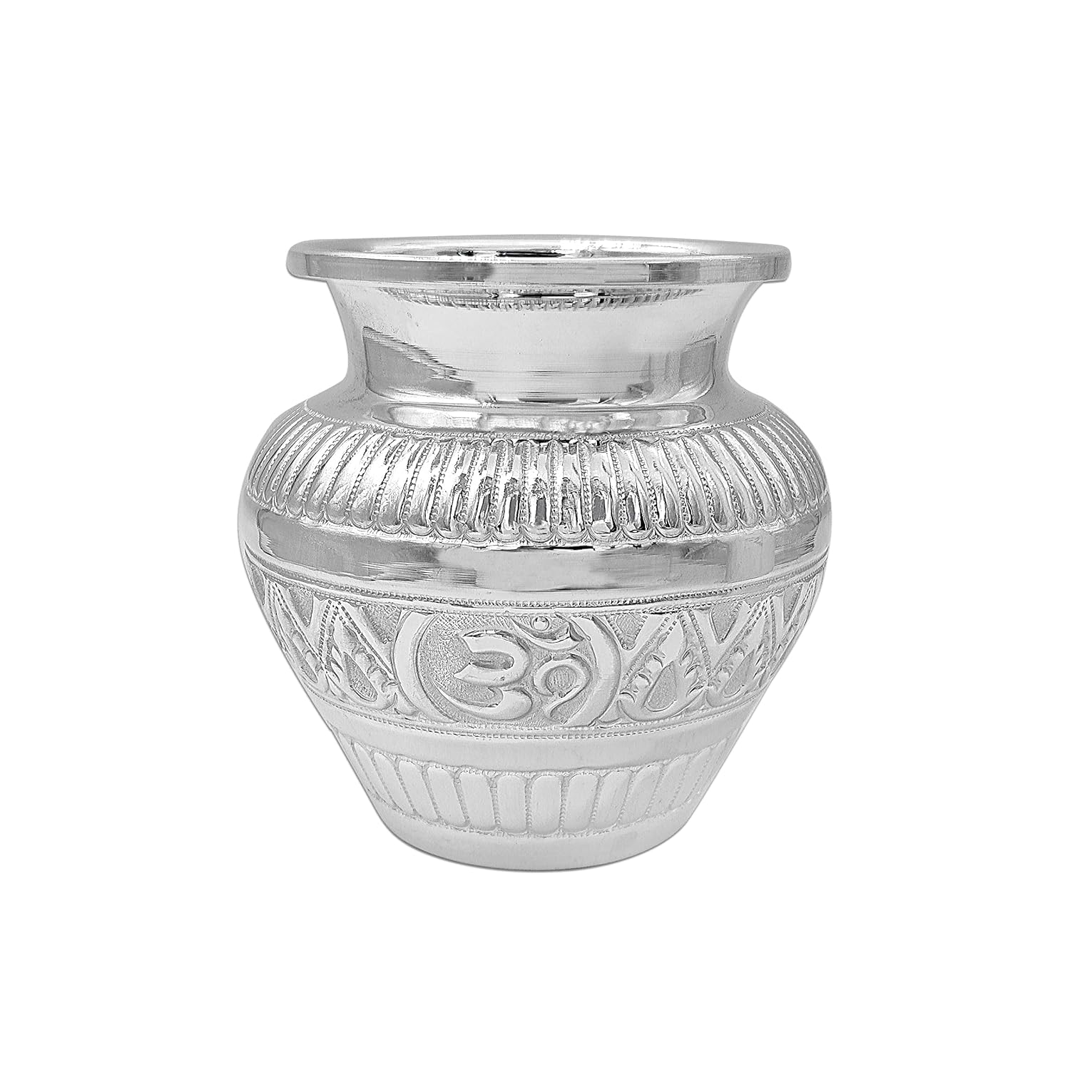 MAA SILVER Pure Silver Nakshi Lota Kalash BIS Hallmarked Perfect for