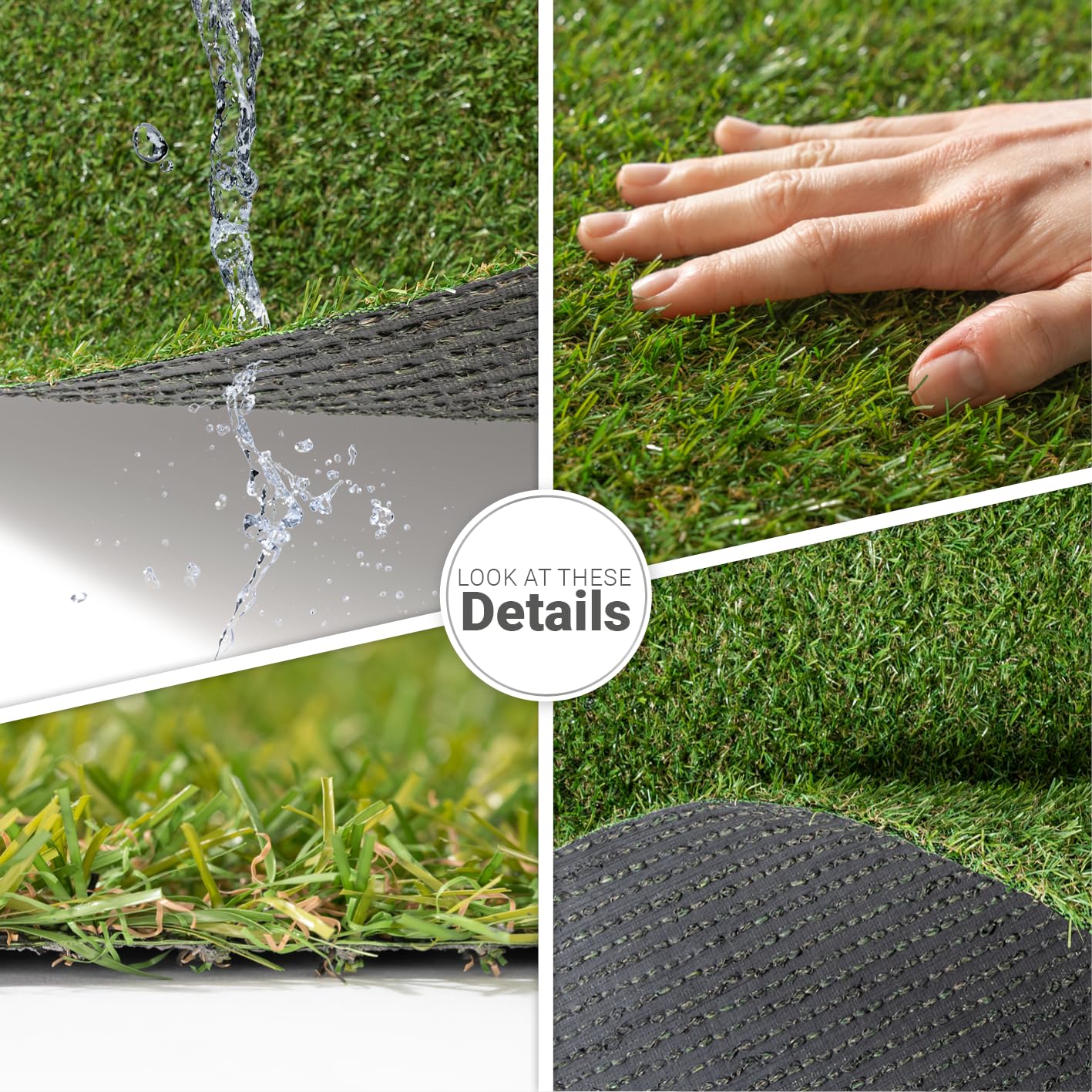 Paco Home Erba Sintetica per Giardino Balcone Terrazza Tappeto Erboso Interno Esterno Tappeto Lavabile Naturale Morbido, Model:14mm, Dimensione:200x350cm