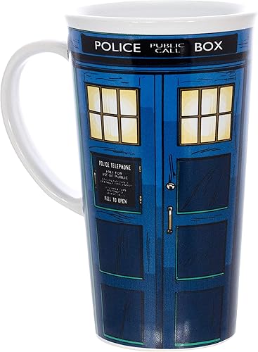 Miniatura 1 de Se7en20 Doctor Who - Vaso de cerámica Tardis Police Box 13th Doctor 12oz