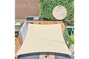 Waterproof 10'x13' Rectangle Sun Shade, UV Block Sun Sail, Durable Patio Shade...