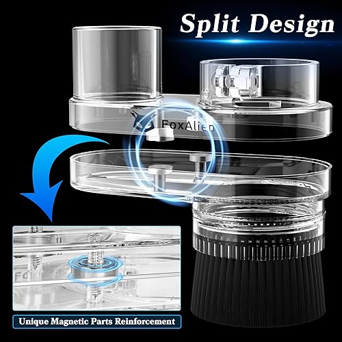Miniatura 6 de FoxAlien Zapata de polvo de 1.654 in de diámetro para Mastuer Pro, máquina enrutadora CNC Masuter 4040 con motor de husillo de 1.654 in, diámetro de