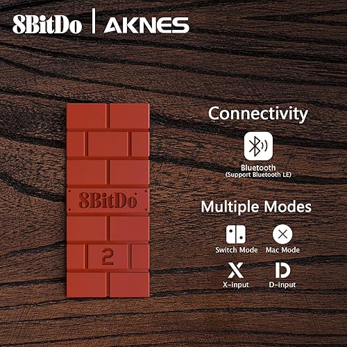 Miniatura 3 de AKNES 8BitDo Adaptador de controlador inalámbrico USB 2 convertidor Dongle para interruptorinterruptor OLED, Windows, Raspberry Pi, para controlador