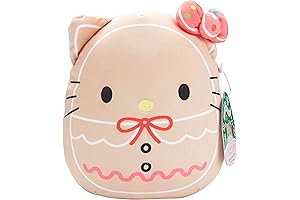 Squishmallows 8-Inch Hello Kitty and Pink Christmas Tree Plush