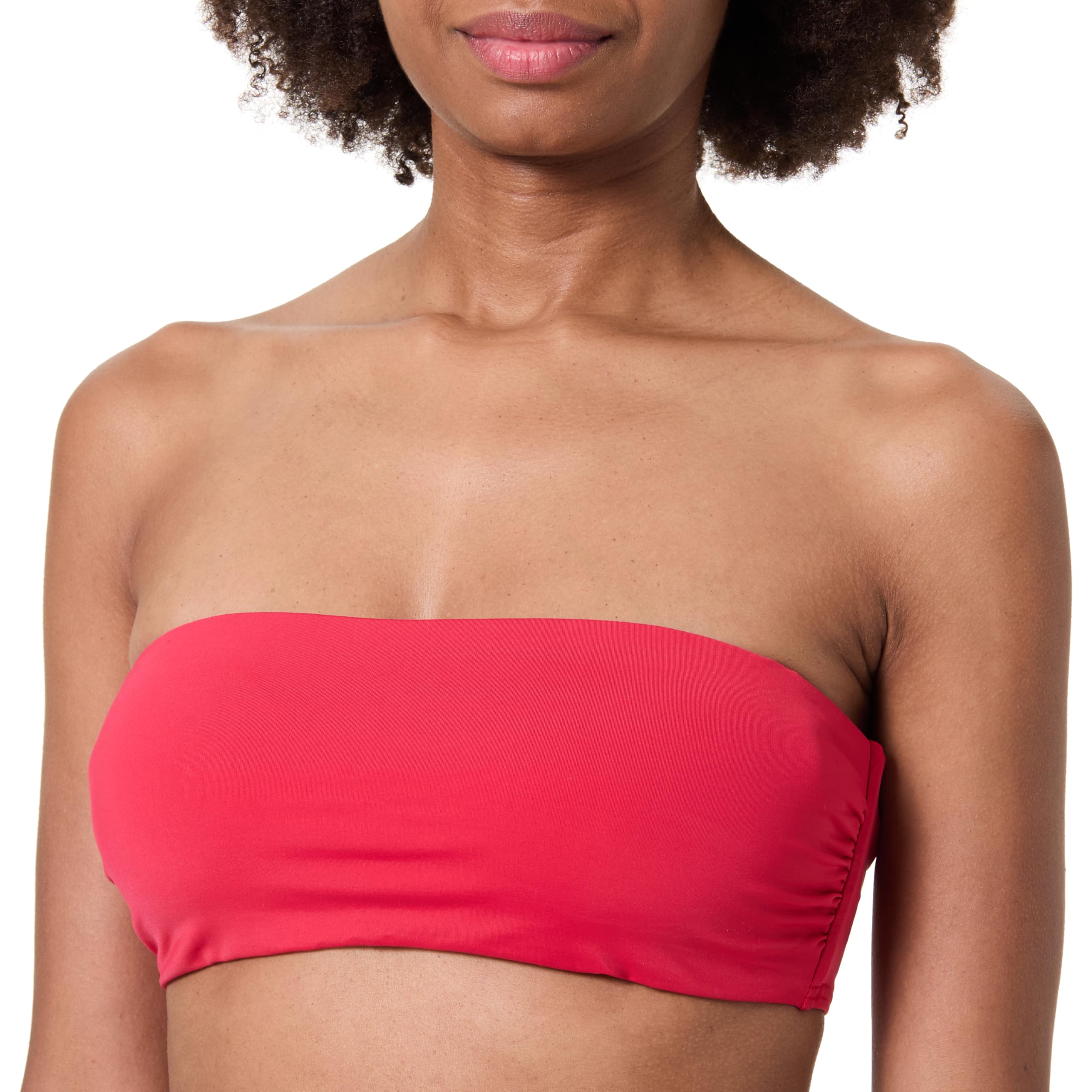 Calvin Klein Top Bikini Tipo Bandeau Mujer con Relleno extraíble