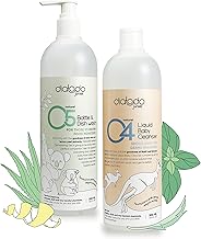 Junior Natural Plant Based Baby Safe Baby Dish Washing Gel & Baby Liquid Cleanser For Vegetable, Fruit, Milk Bottle Nipple- Combo Of Dish wash Gel 500 ml & Baby Liquid Cleanser 500ml