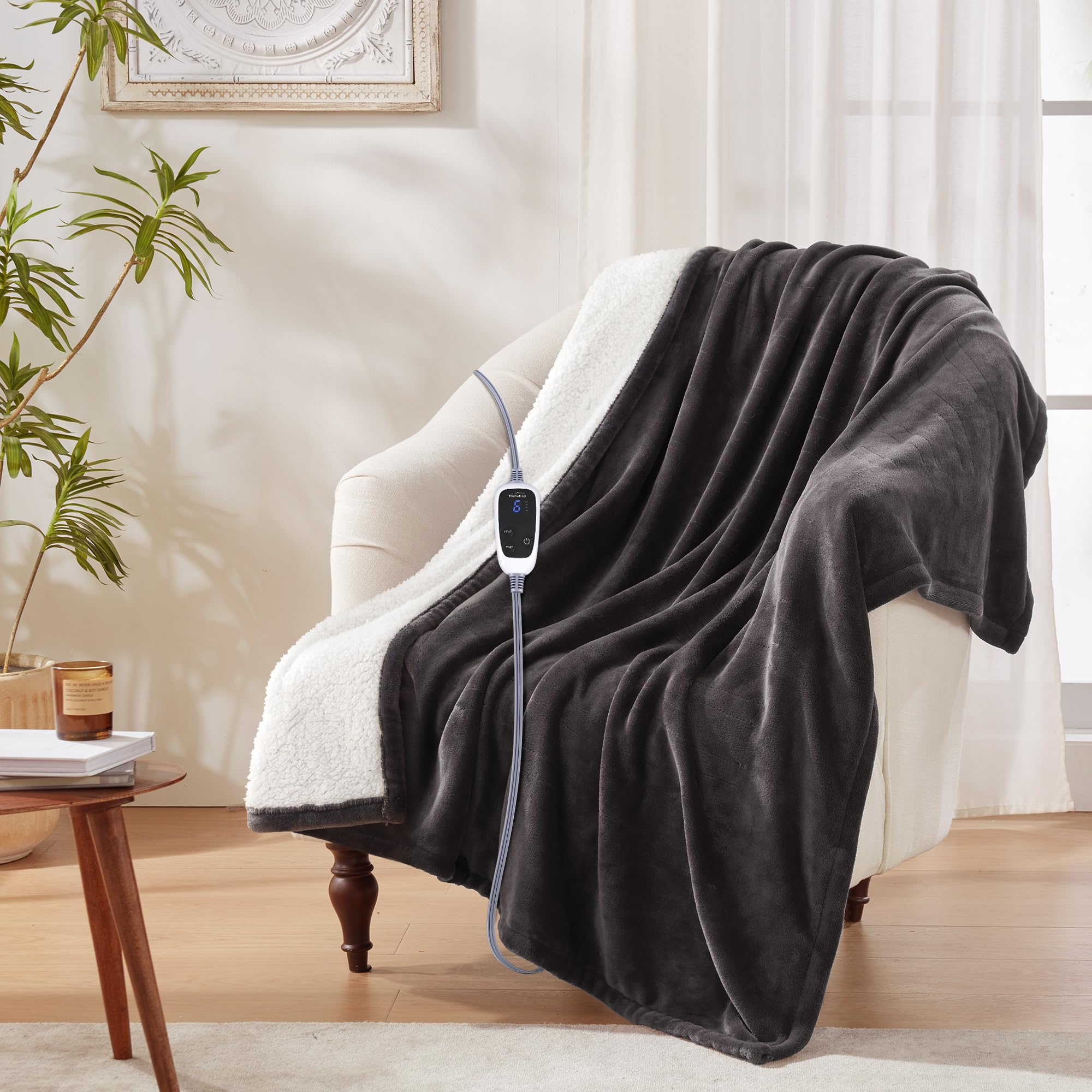 ThermaSnug Electric Heated Throw Blanket, Nellis Auction