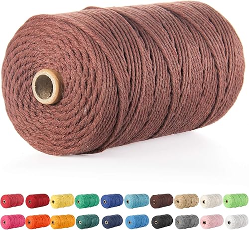 POZEAN - Hilo de macramé (656.2 pies)