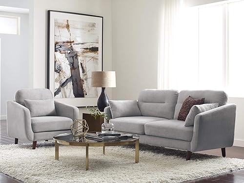 Miniatura 32 de Serta Sierra - Sofás para sala de estar, sofá tapizado de microfibra de diseño moderno, ideal para espacios más pequeños, sofá biplaza de 61