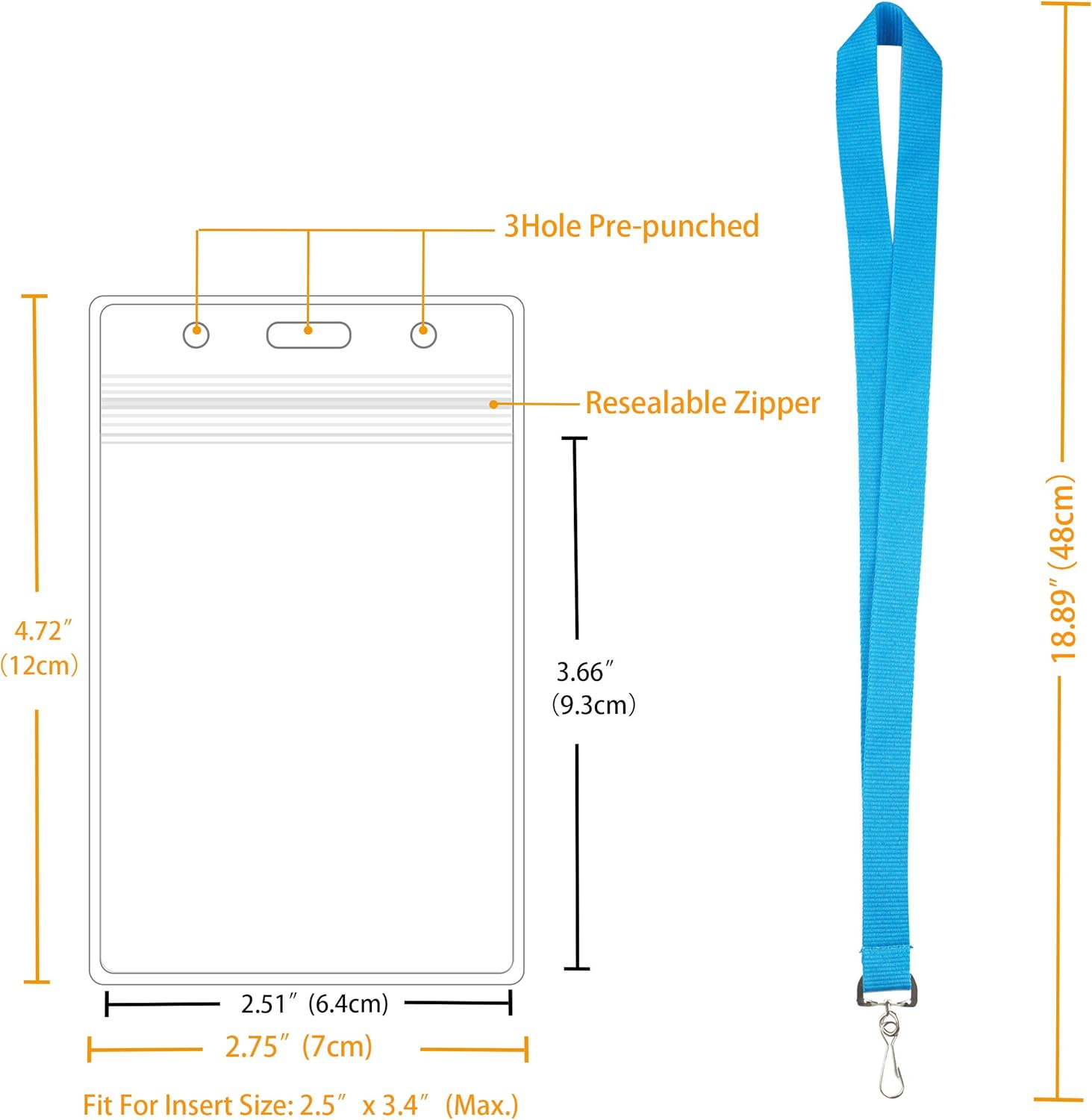12 Pack Cruise Lanyard with Waterproof ID Card Holder, Colorful Durable Lanyard with Badge ID Card Holder (Light Purple, 12 Pack) - Image 5