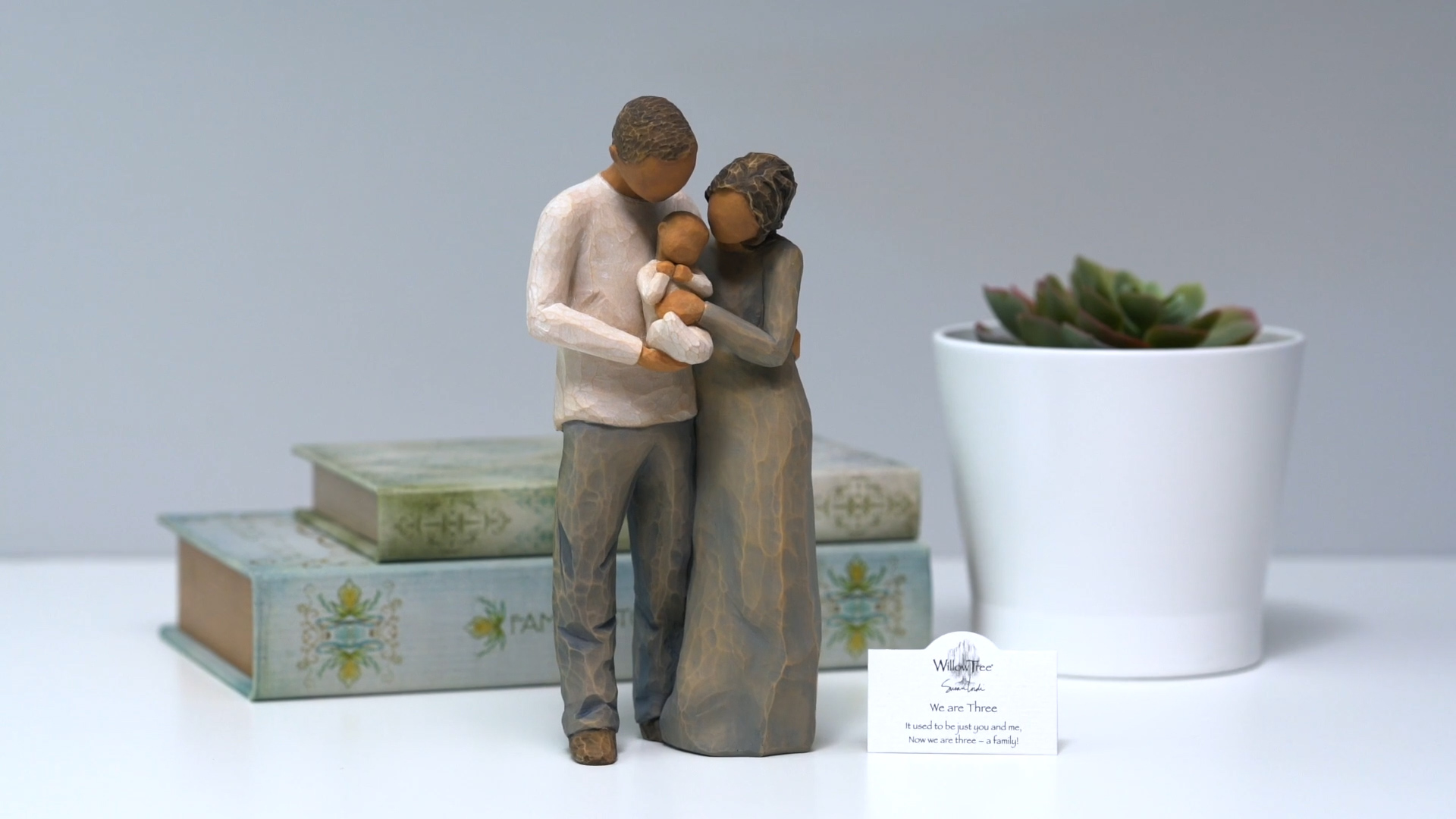 Willow Tree We are Three, Sculpted Hand-Painted Figure | Cast from
