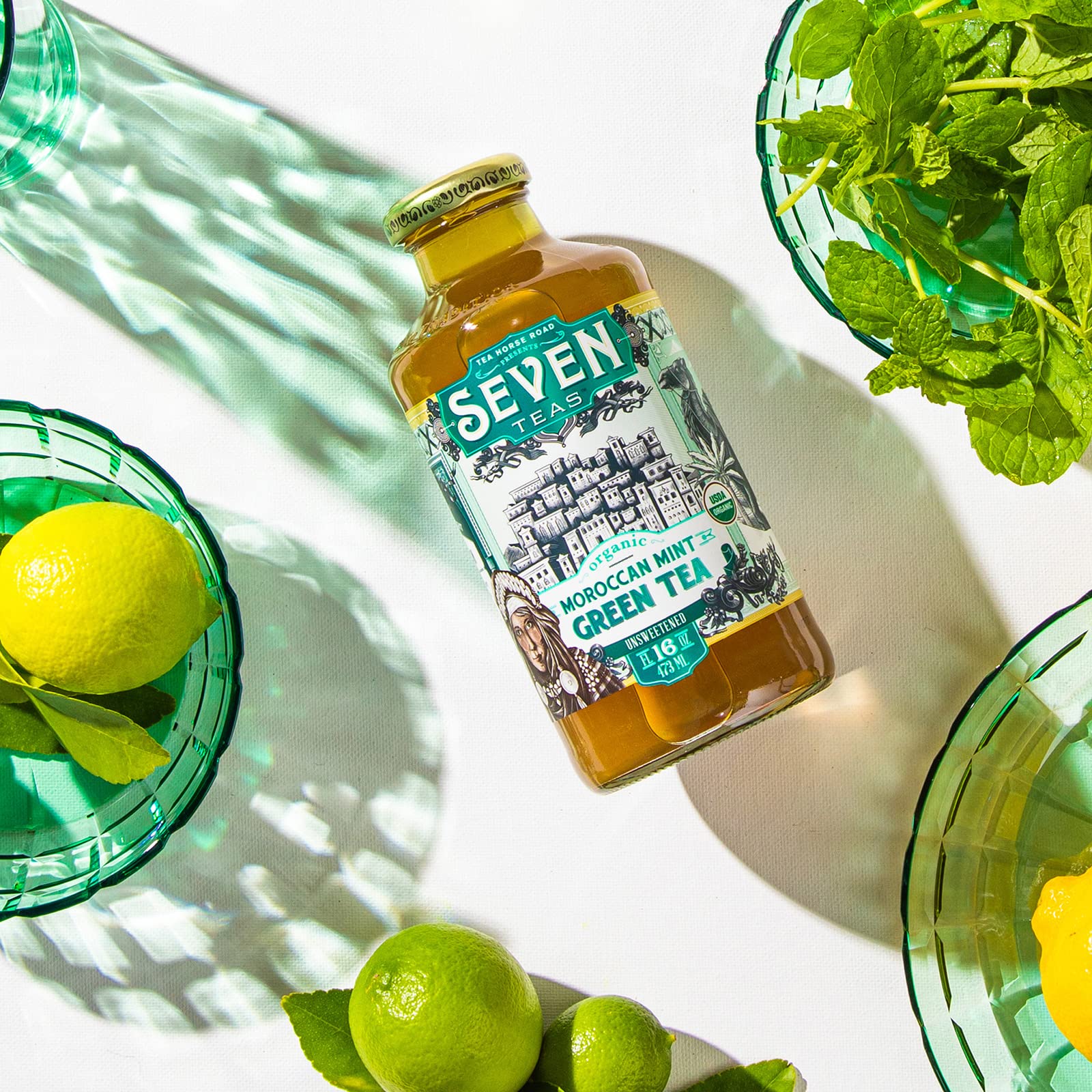 Amazon.com : SevenTeas Moroccan Mint Green Tea, Organic Sugar Free