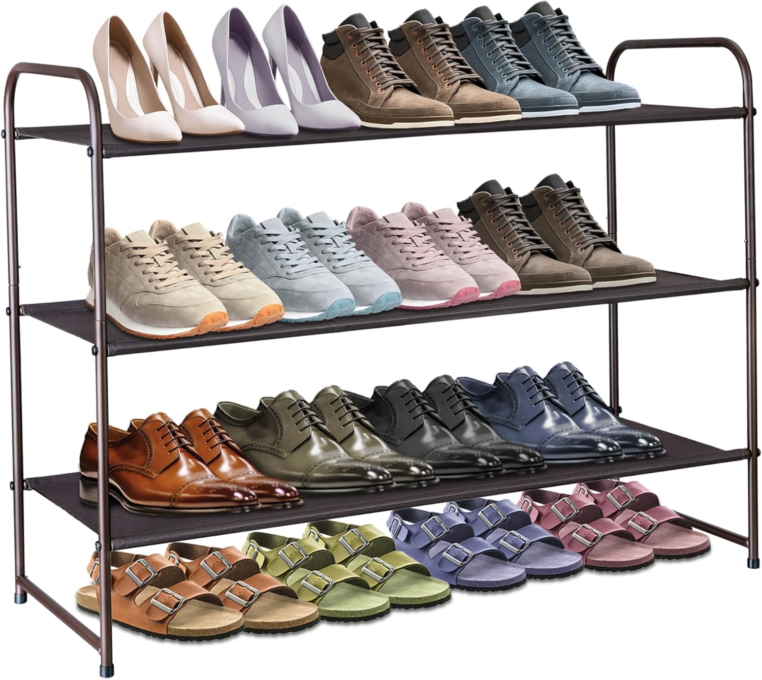 Binewood 32" 3Tier Extra Long Shoe Rack, Extra Deep Shoe