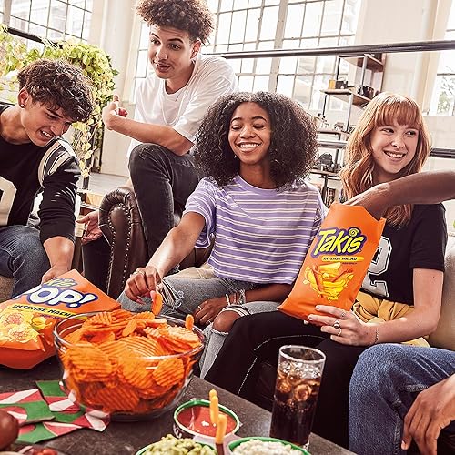 Miniatura 5 de Takis Intense Nacho - Bolsa tamaño Fiesta de 17 onzas, con sabor a queso, no picante, chips de tortilla enrollados