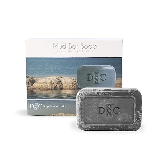 Deep Sea Cosmetics | Jabón de lodo del Mar Muerto - Nutritivo | Jabón de lodo del Mar Muerto con minerales del Mar Muerto (paquete de 2)