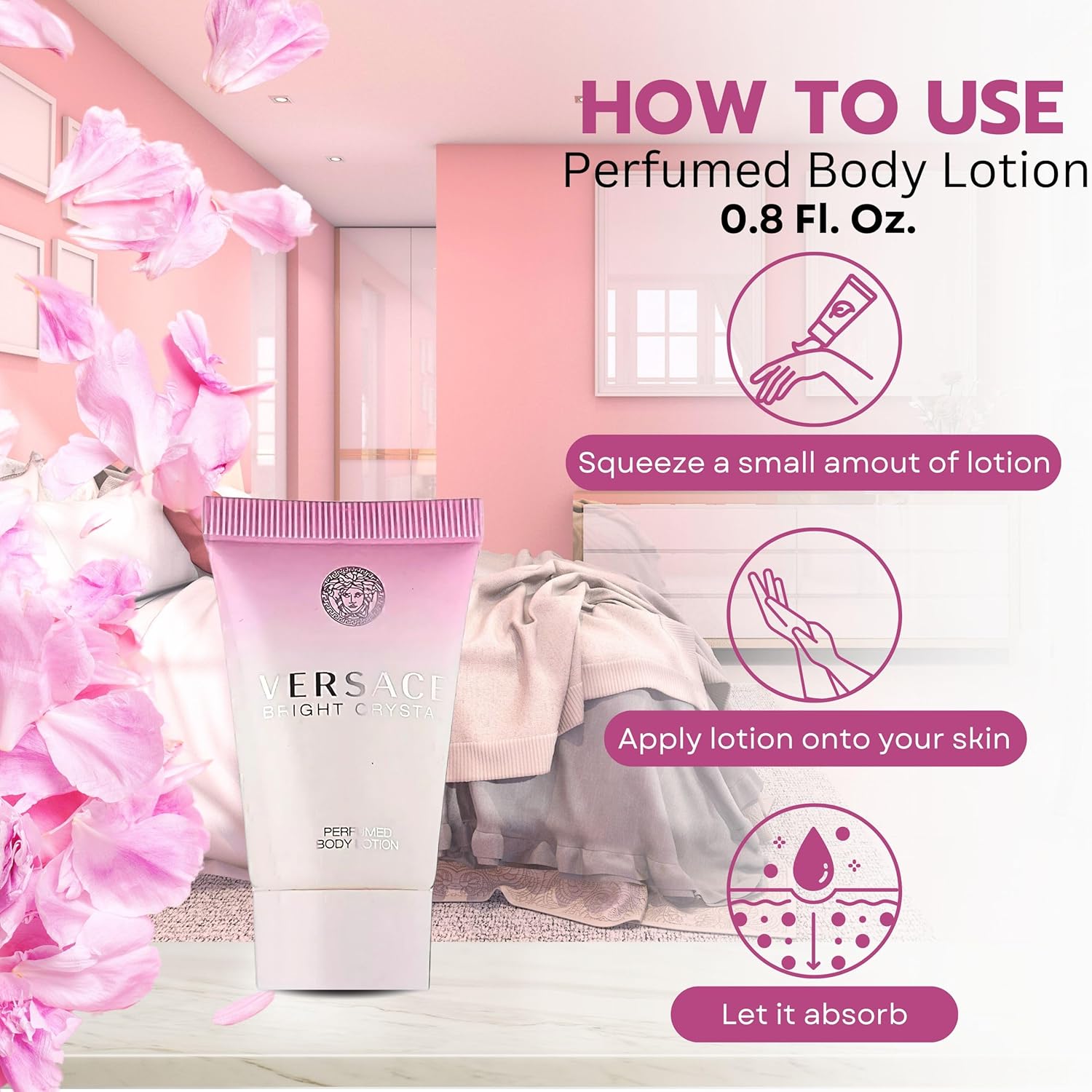 Versace Bright Crystal 3-Piece Miniature Set - Image 6