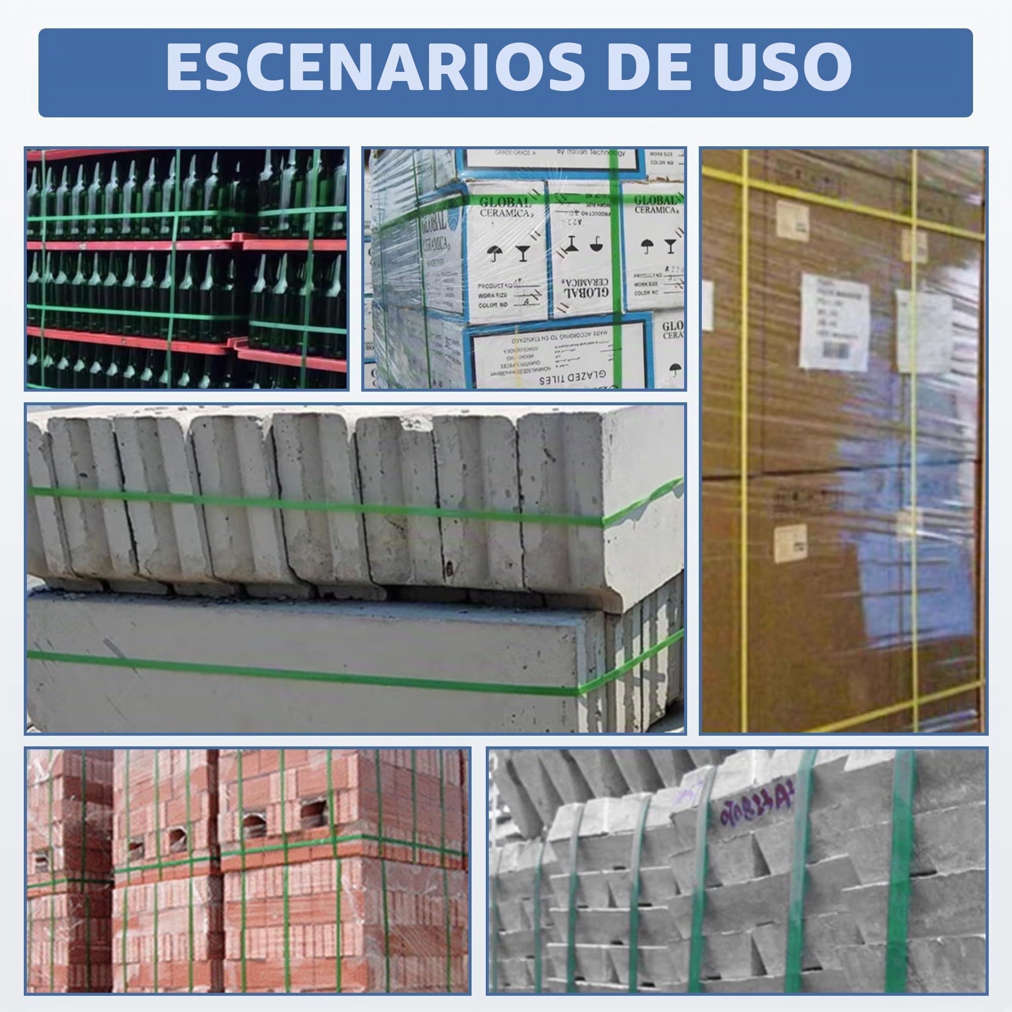 U.S. Solid Flejadora eléctrica con 2 piezas batería 4000 mAh, para cintas de PP PET de 13-16 mm, máquina de flejado automático para paletas de cartón