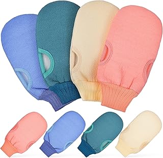 Beavorty 8 Peças De Luvas Esfoliantes Para Esfoliação Corporal Luvas Esfoliantes Luvas Esfoliantes Luvas Esfoliantes Profundas Luvas Esfoliantes Para Banho Chuveiro Spa