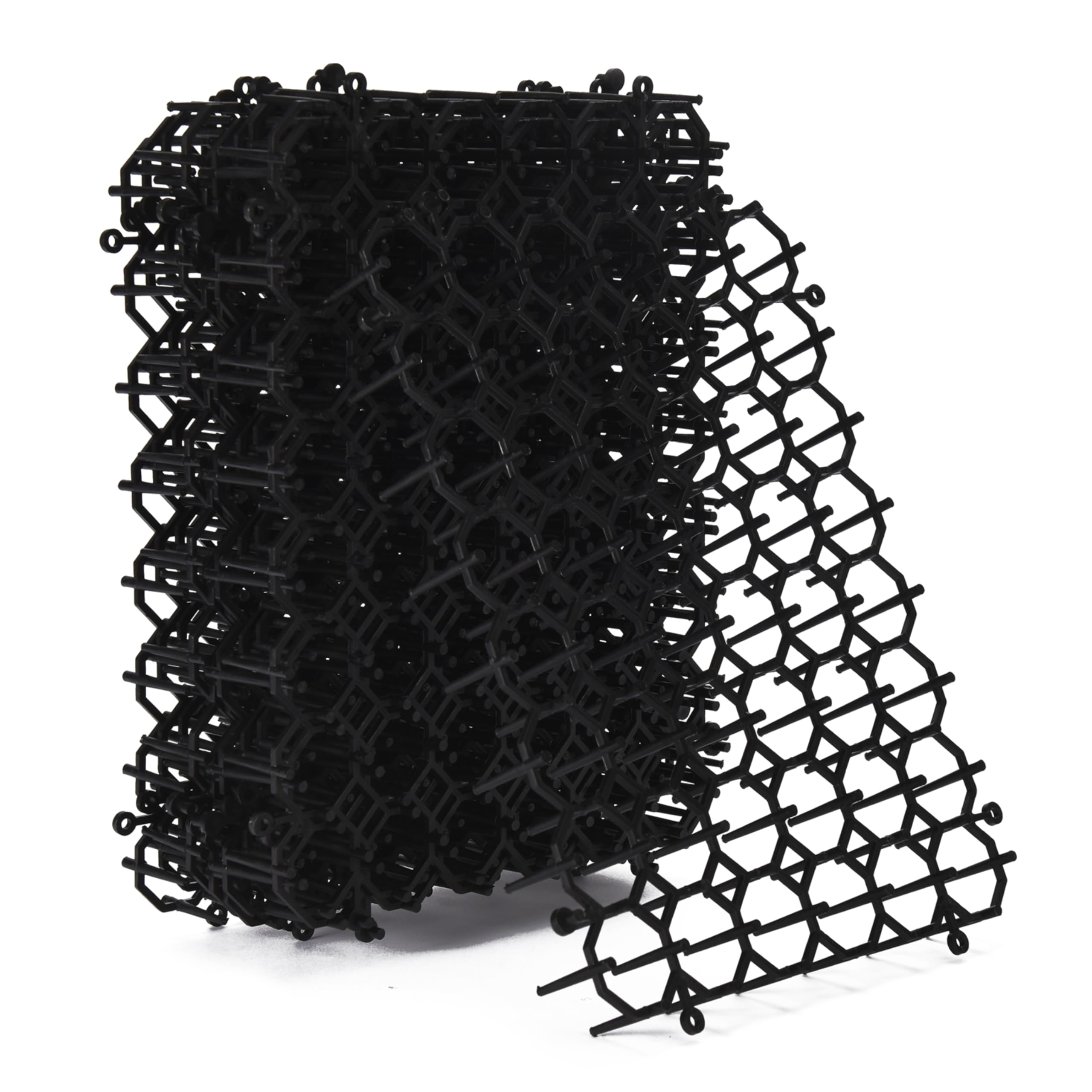 Homarden Cat Repellent Mat – Indoor/Outdoor Scat Mat to Keep Cats Away from Plants, Furniture & Garden – Black Mat with Spikes for Humane Deterrent – Pet-Safe, Flexible Design