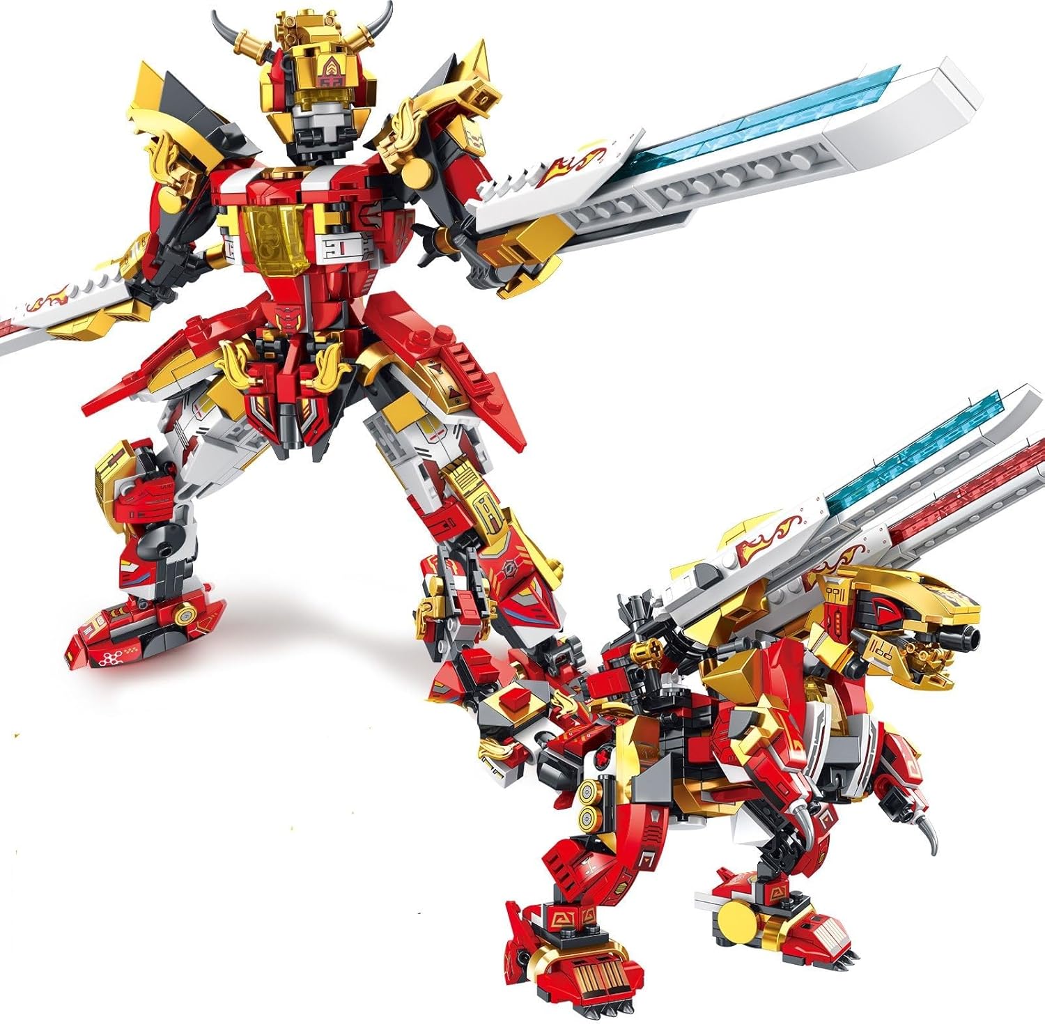 Cool Mecha Chinese Element Character Deformation 2 Forms of