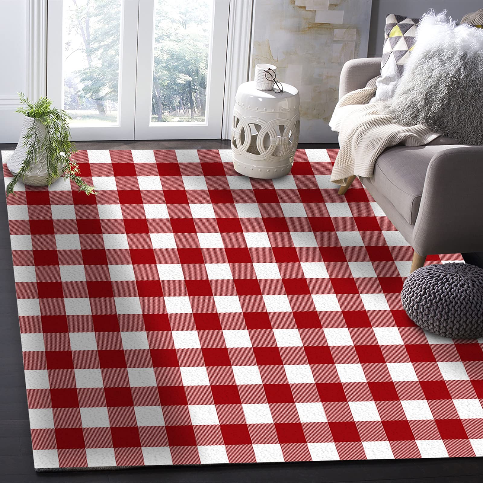 Amazon | カーペット ラグ 洗える 北欧 おしゃれ マット 152x244cm