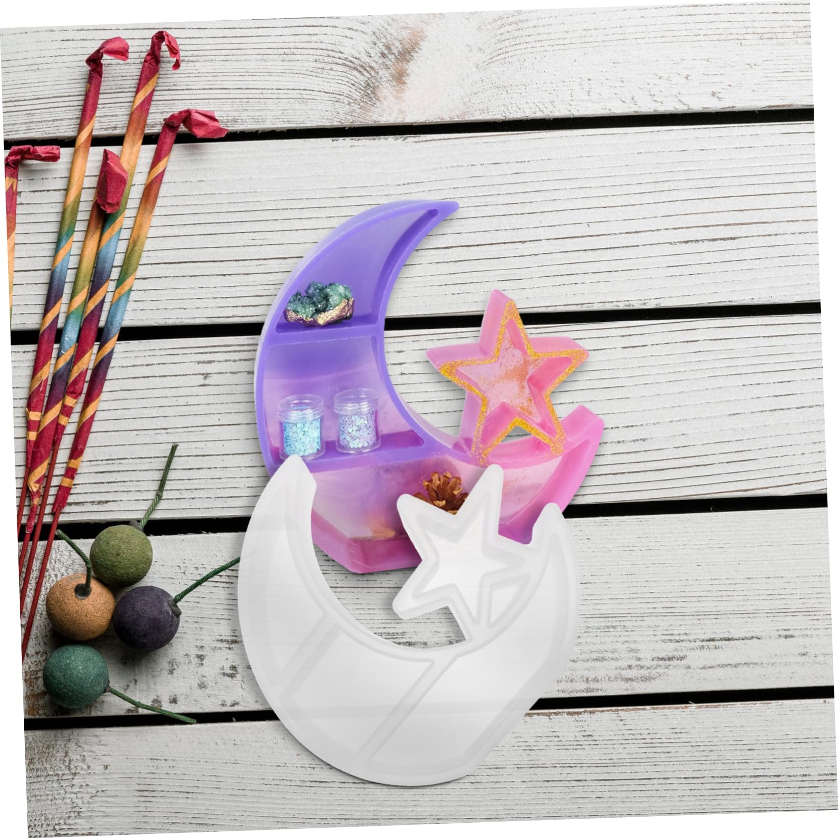 Stampo Fai Da Te in Silicone Per Versamento Di Resina Epossidica Strumenti Per Artigianato Artistico Riutilizzabile e Facile Da Pulire
