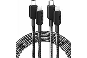 Anker Lightning Cable for iPhone, 2-Pack 6ft USB-C to Lightning Braided Cable