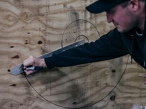 Miniatura 3 de Swing Sports Plantilla de plantilla de objetivo de hacha – Herramienta de plantilla para lanzar cuchillos y hacha para juego de lanzamiento de hacha