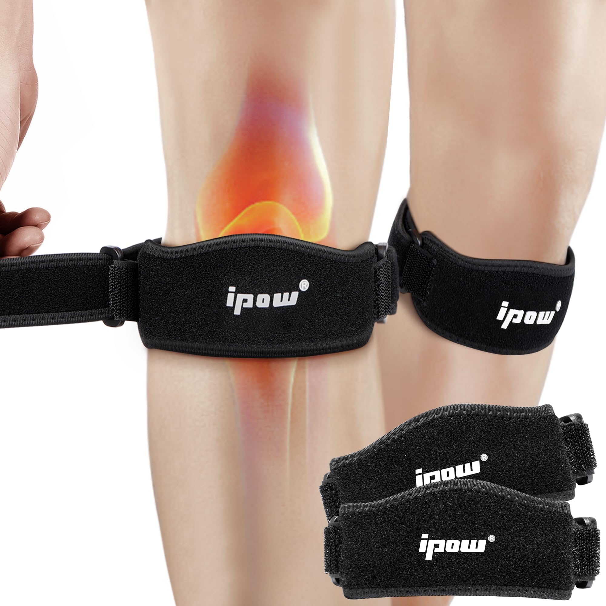 Knee Band Thickened Pad Black