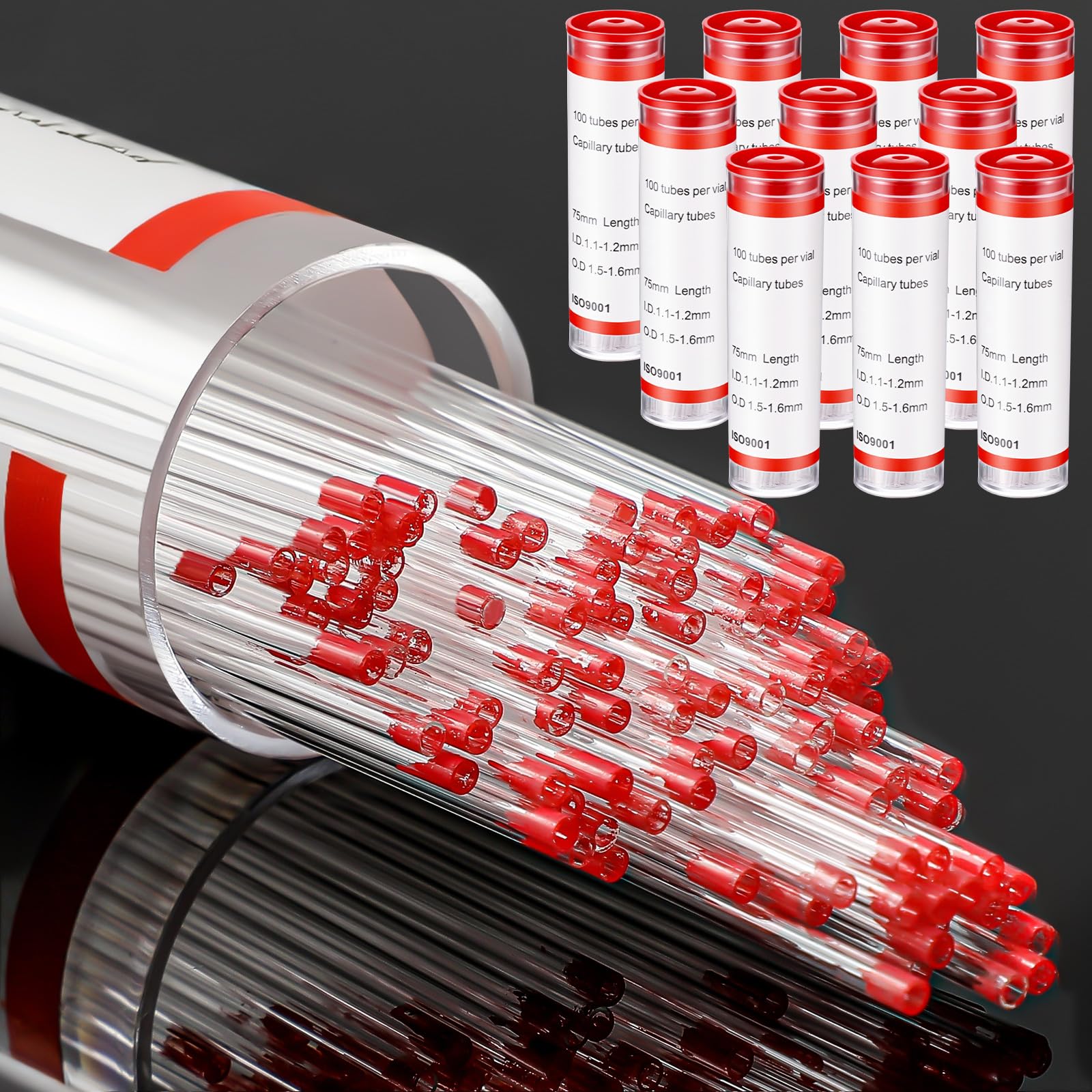 Snapklik.com : Reallnaive 1000 Pcs Glass Capillary Tubes 75 Mm Micro ...