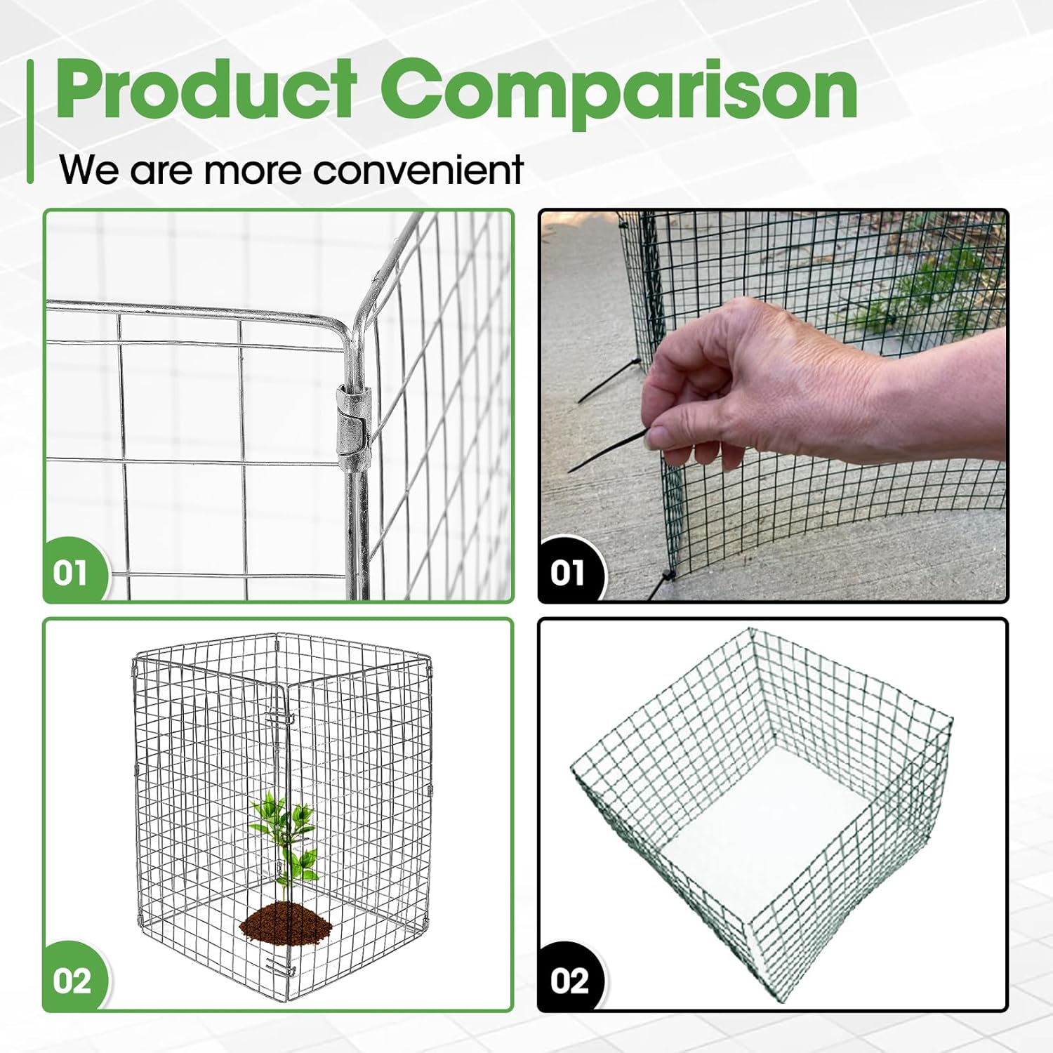 Wire Plant Protector 12×17inch, Plant Cage and Plant Covers from Animals, Plant Protector, Plant Cages for Outdoor Plants, Peony Cage for Garden Shrubs and Vegetables