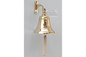 Brass Ship Bell, Maritime Duty Watch Ships Bell by The Metal Magician
