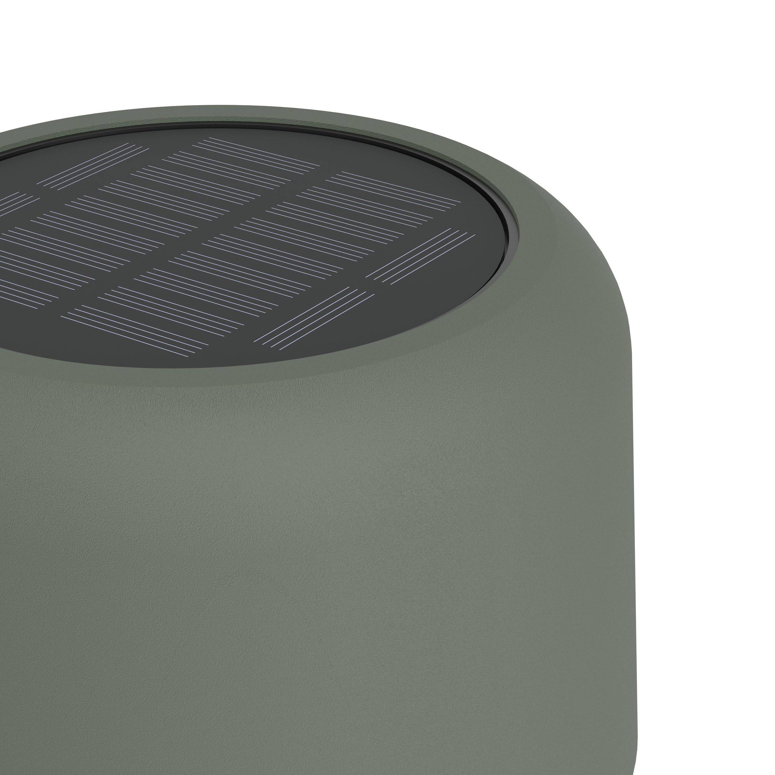 EGLO Roccanova Solarna lampa stojąca na baterie | do użytku wewnątrz i na zewnątrz, lampa do salonu, dotykowa, ściemniana na 3 poziomach, ze stali w kolorze zielonym, ciepła
