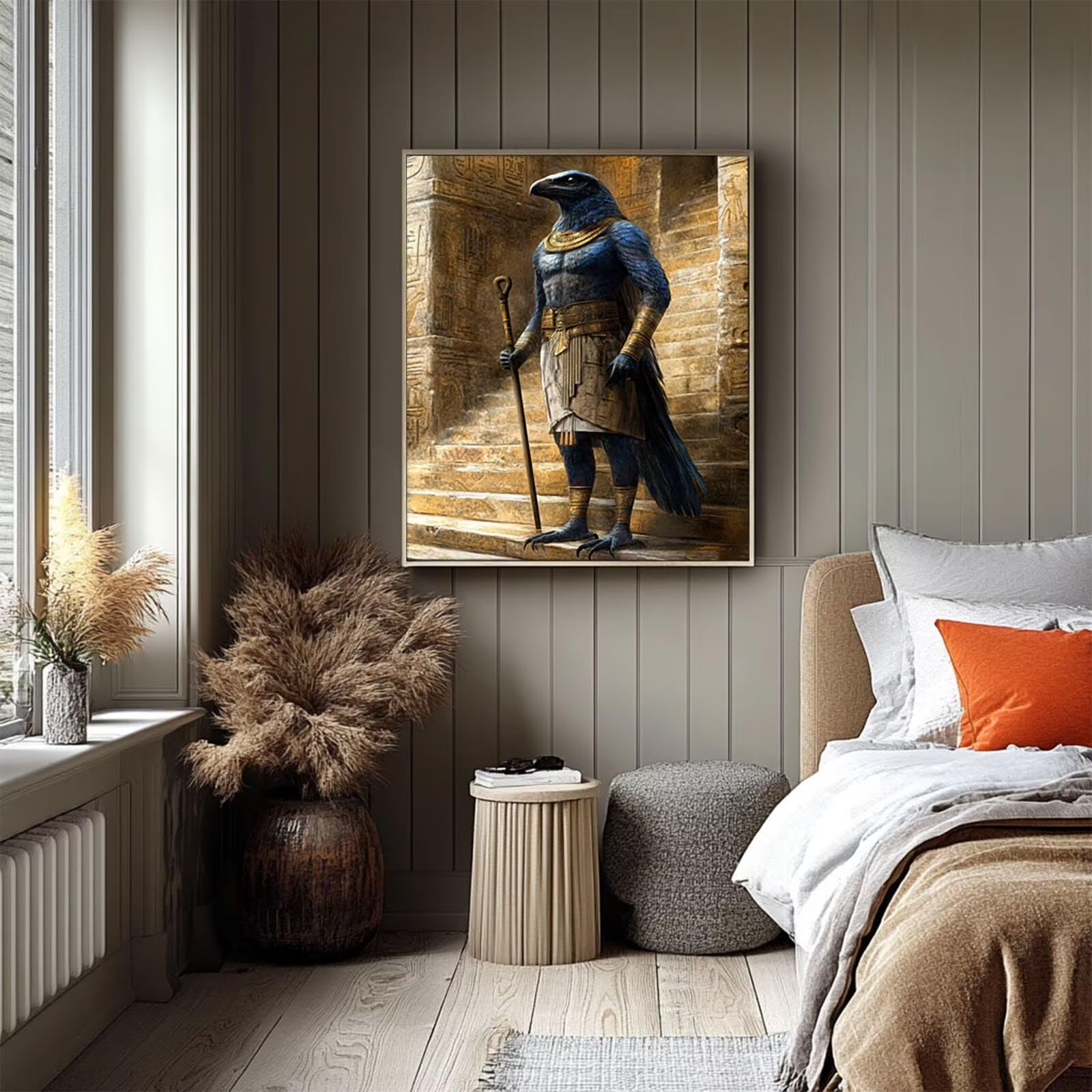 Malowanie po numerach dla dorosłych Egipt DIY obrazy dekoracja salonu nowoczesne fantazyjne obrazy do malowania według numerów dzieci 70 x 95 cm, zestaw do majsterkowania dla dorosłych na prezent