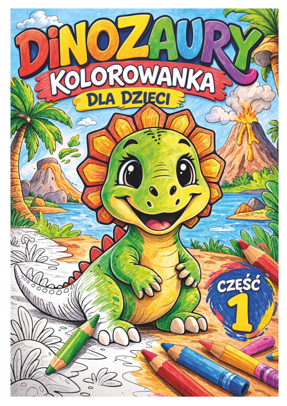 DINOZAURY Kolorowanka dla dzieci