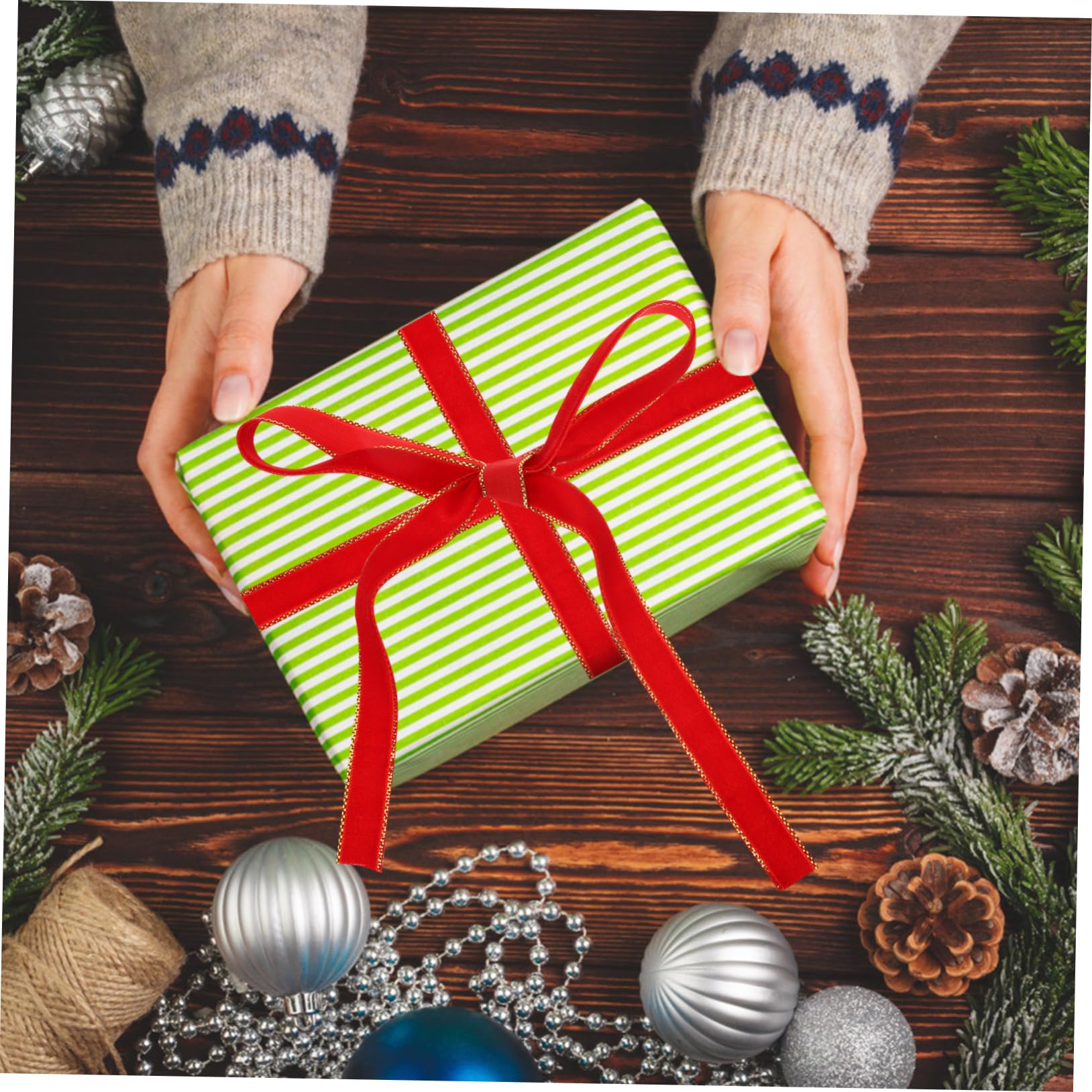 SEWACC 5rollen Velours Geschenkband Yards Für Weihnachtsdekoration Basteln Geschenkverpackung Und Schleifen Robustes Material Für Kreative Diy-projekte Und Festliche Anlässe