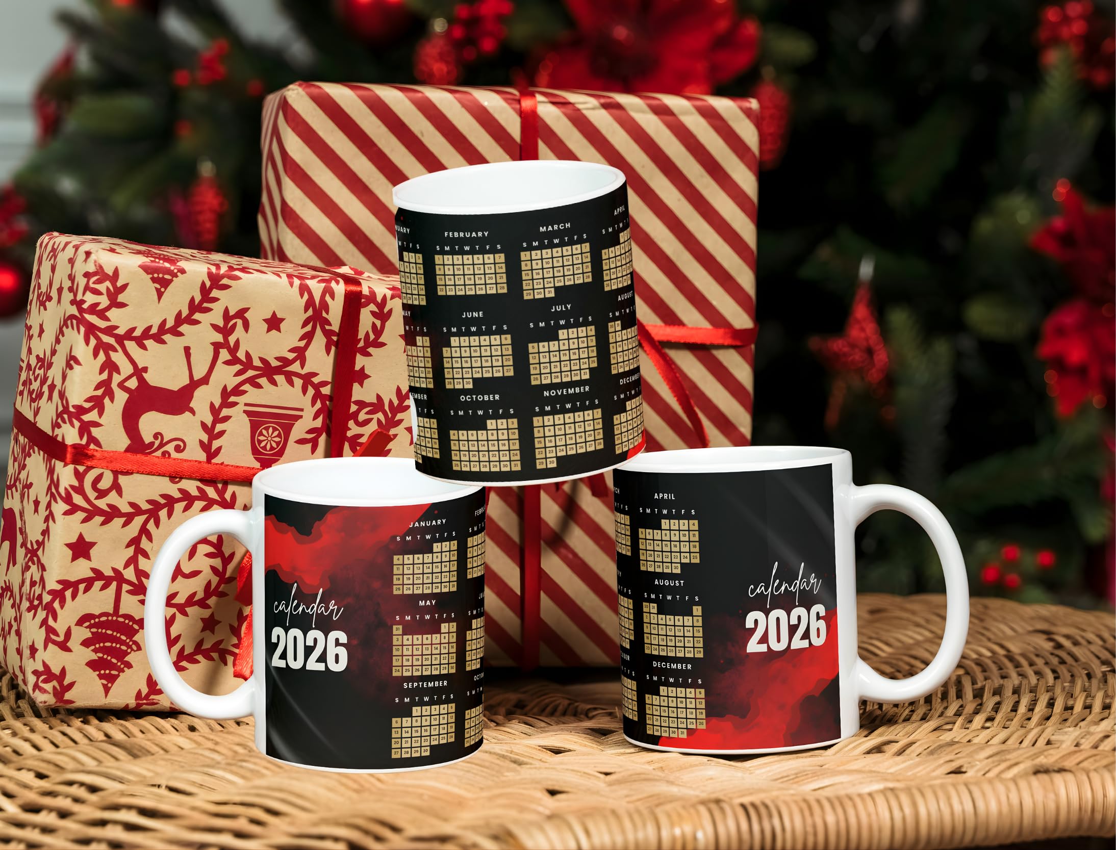 Buy Happy New Year 2026 Calendar Printed Coffee Mug | Corporate