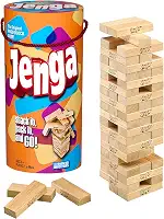 Hasbro Gaming Jenga Jogo Blocos De Madeira Empilhamento Torre Torre Kids Game Idade 6 E Acima (Amazon Exclusive)