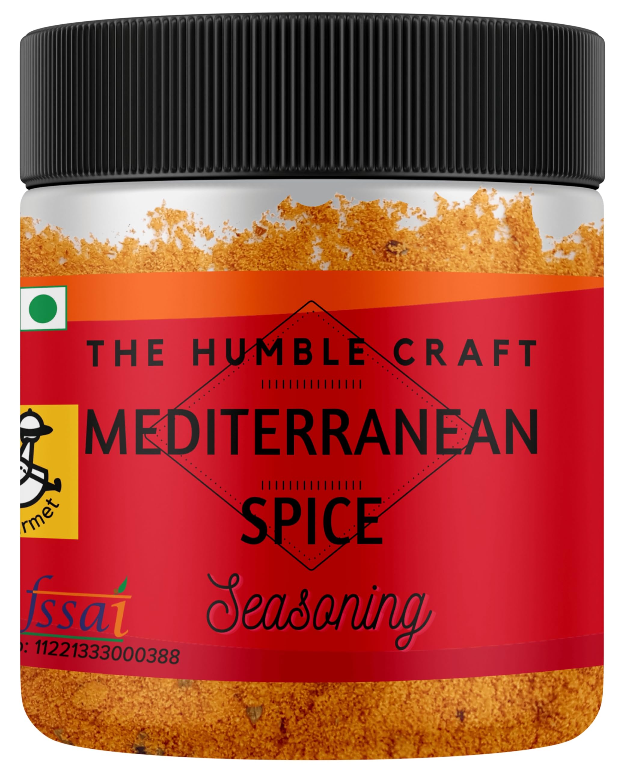 The Humble Craft Mediterranean Spice Seasoning – 100g Blend with Savory Garlic & Herb Flavor, Ideal for Chicken, Fish, Shrimp, Prawns & More – Rich, Authentic Taste.