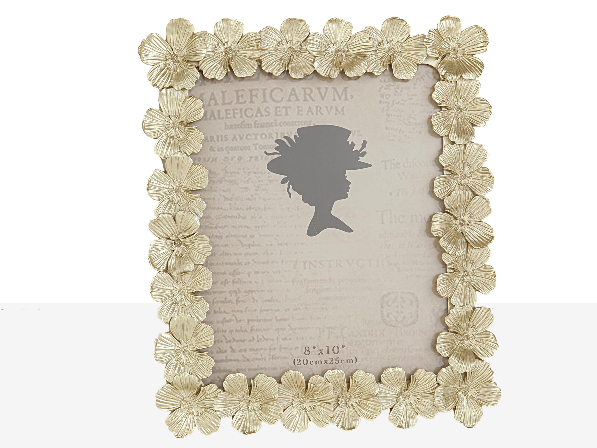 Champagne Flowers Resin Photo Frame