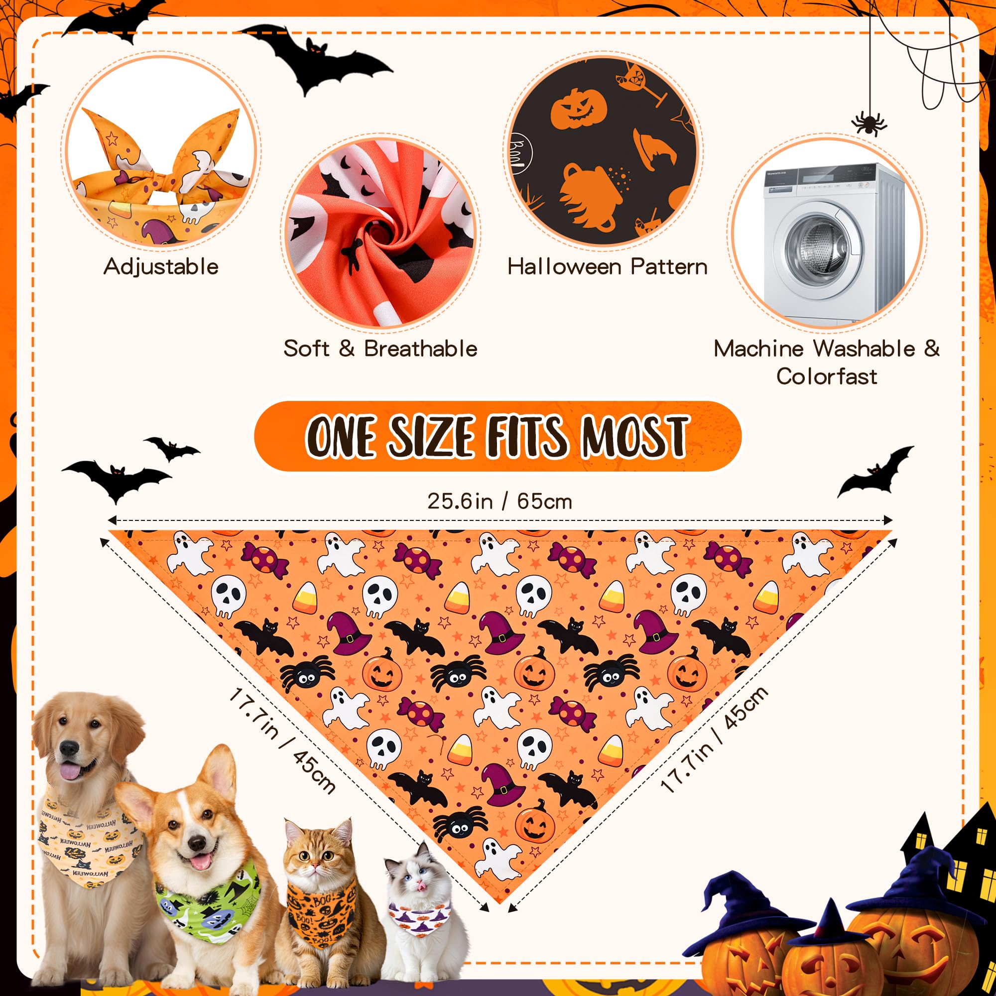 Halstücher für Hunde, gesäumt, für den Herbst, verstellbare Lätzchen für S-M-L, waschbar, Urlaub, Welpen, Halstuch, für Hundefriseure, Unterkünfte, 100 Stück
