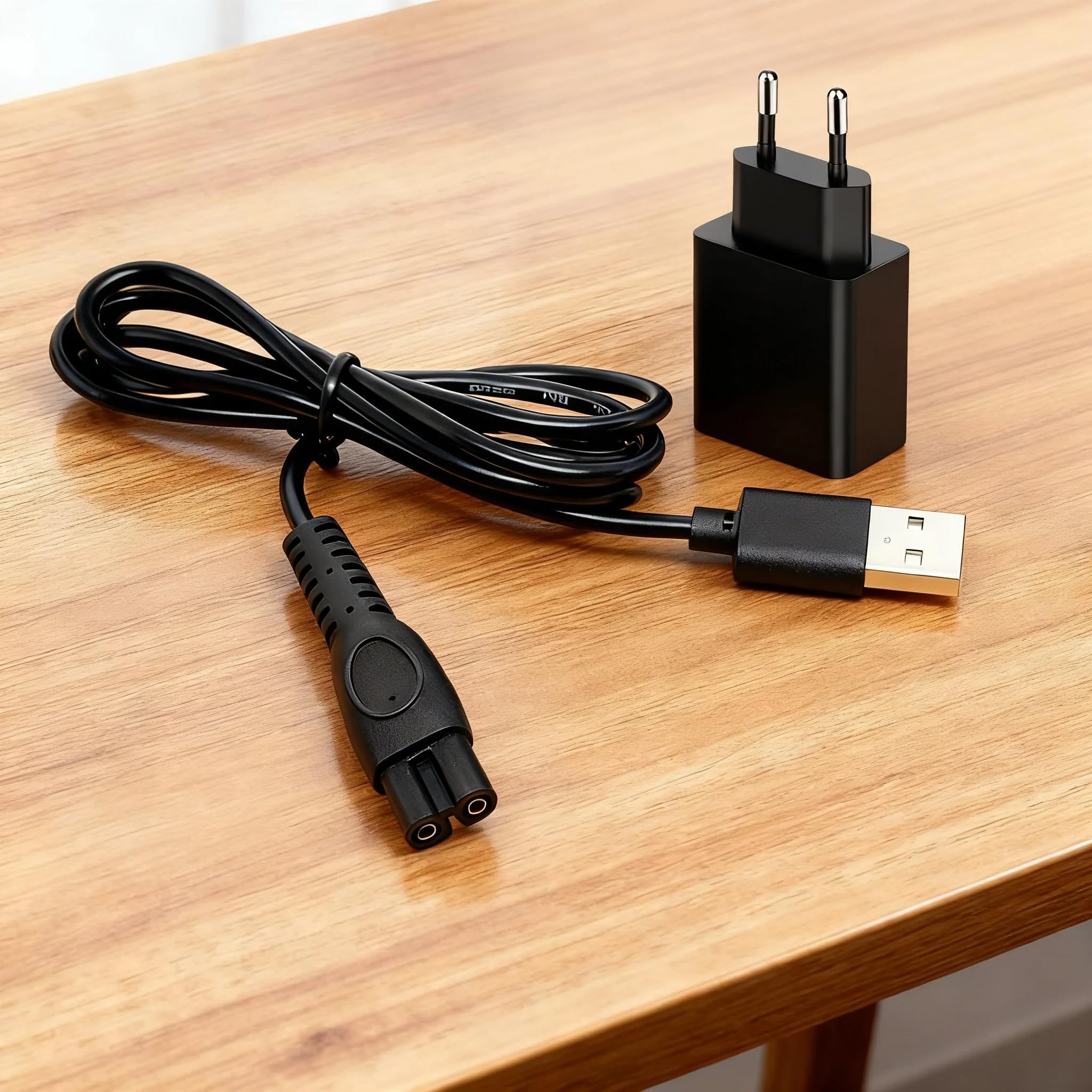 Ricambio Cavo di Ricarica USB 5V con Adattatore per Rasoi Elettrici Philips QP2724, QP2834, OneBlade Pro 360