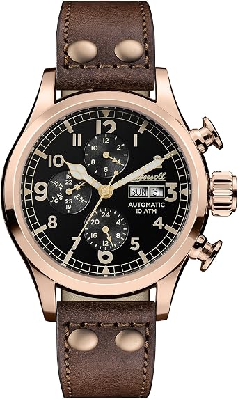 Ingersoll Orologio Cronografo Automatico Uomo con Cinturino in Pelle I02201  : Amazon.it: Orologi