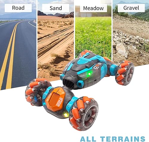 Miniatura 6 de Auto de acrobacias a control remoto con detección de gestos para niños de 6 7 8 9 10 11 12 13 años para niños y niñas, regalos de cumpleaños,